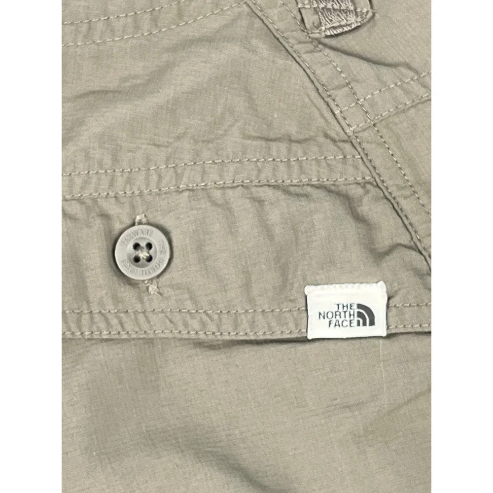 The‎ North Face Tekware Mens Hiking Shorts Khaki Tan Drawstring Size 35 APRF